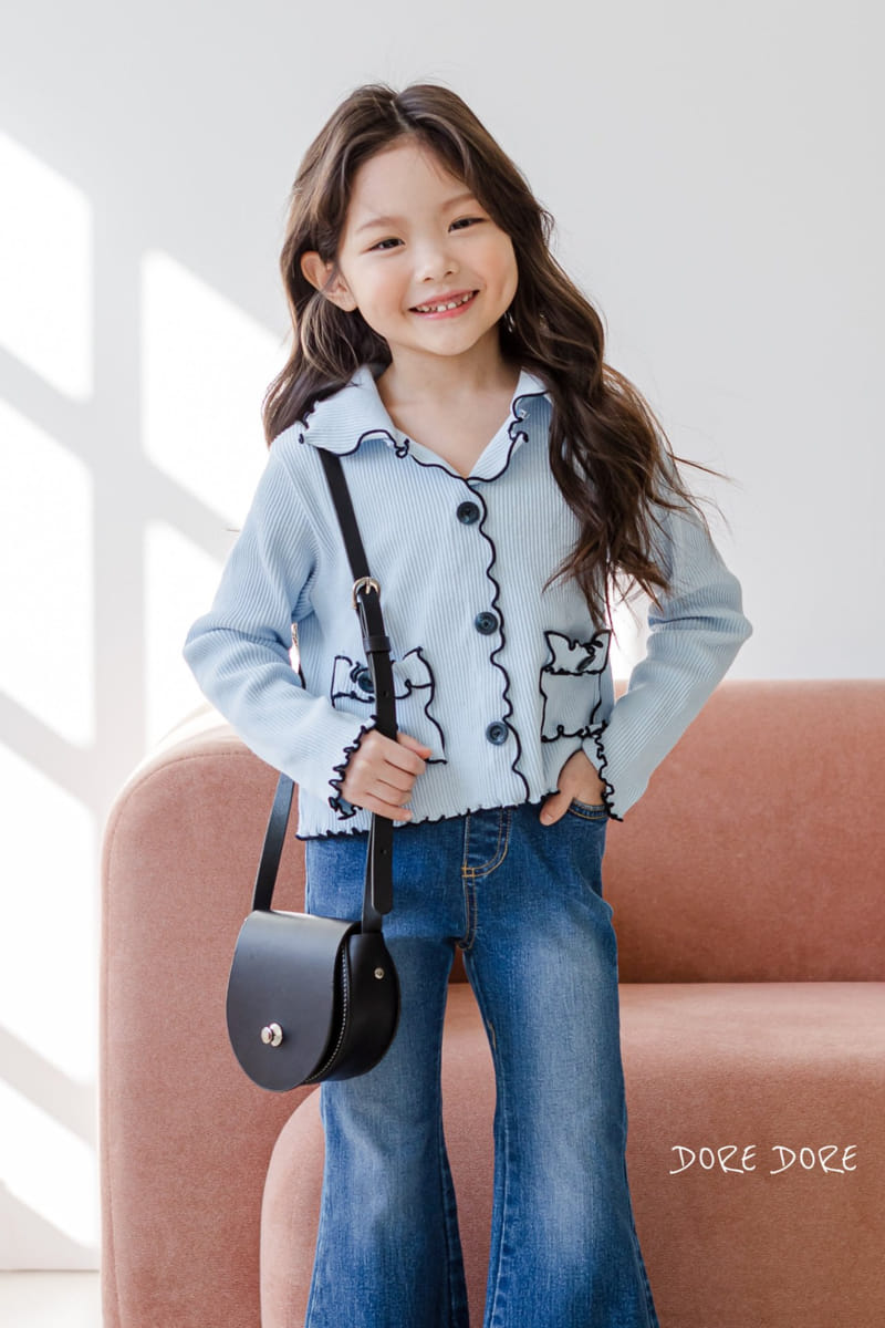 Dore Dore - Korean Children Fashion - #minifashionista - Coco Rib Collar Tee - 11