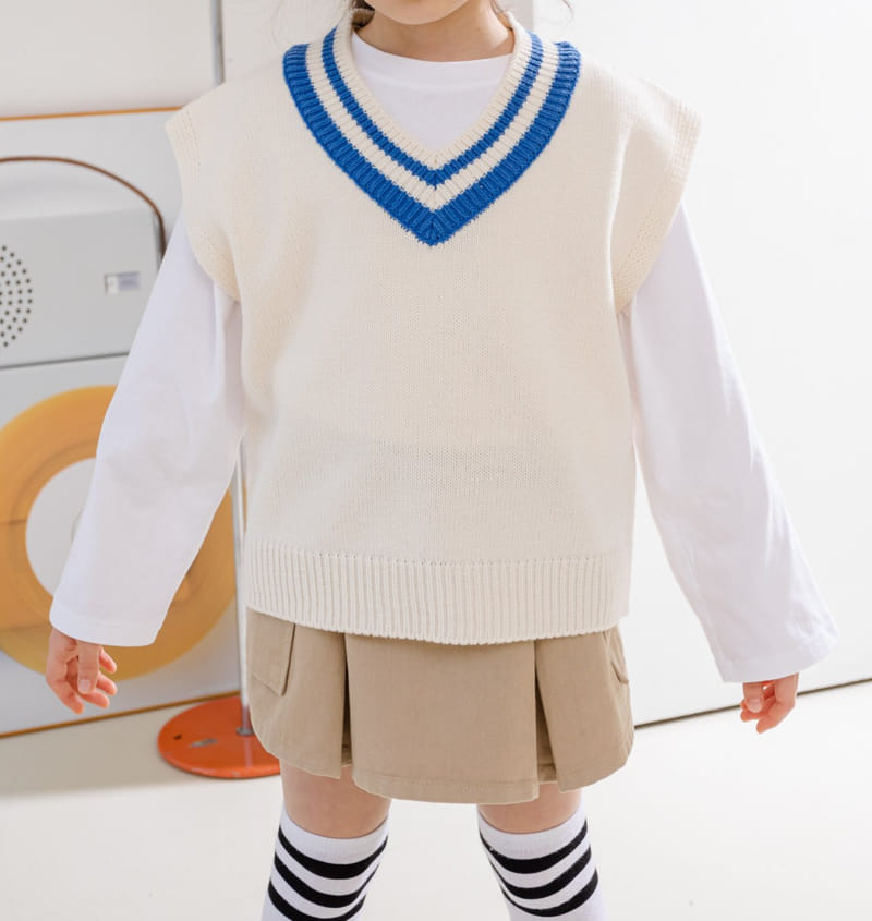 Dore Dore - Korean Children Fashion - #minifashionista - Spring Smart Knit Vest - 7