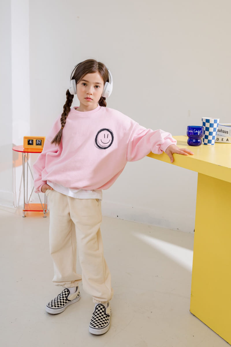 Dore Dore - Korean Children Fashion - #minifashionista - Smile Zig Zag Sweatshirt - 4