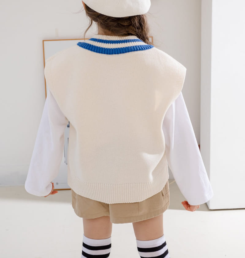 Dore Dore - Korean Children Fashion - #prettylittlegirls - Spring Smart Knit Vest - 8