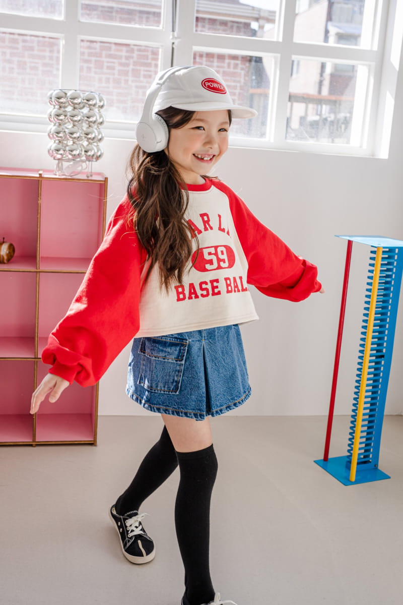 Dore Dore - Korean Children Fashion - #prettylittlegirls - Spring Denim Wrinkle Skirt Pants - 6