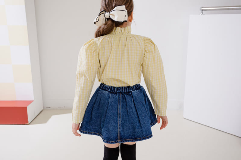 Dore Dore - Korean Children Fashion - #stylishchildhood - Spring Dorosi Denim Skirt Pants - 8