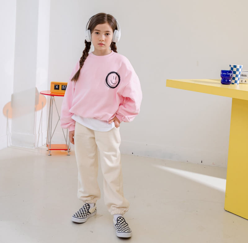 Dore Dore - Korean Children Fashion - #todddlerfashion - Smile Zig Zag Sweatshirt - 5