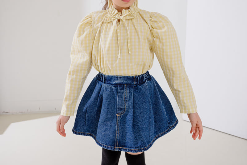 Dore Dore - Korean Children Fashion - #toddlerclothing - Spring Dorosi Denim Skirt Pants - 7