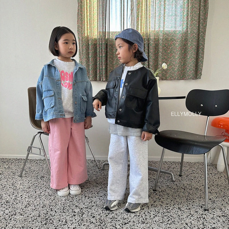 Ellymolly - Korean Children Fashion - #childofig - Gunbbang Denim Jacket - 10