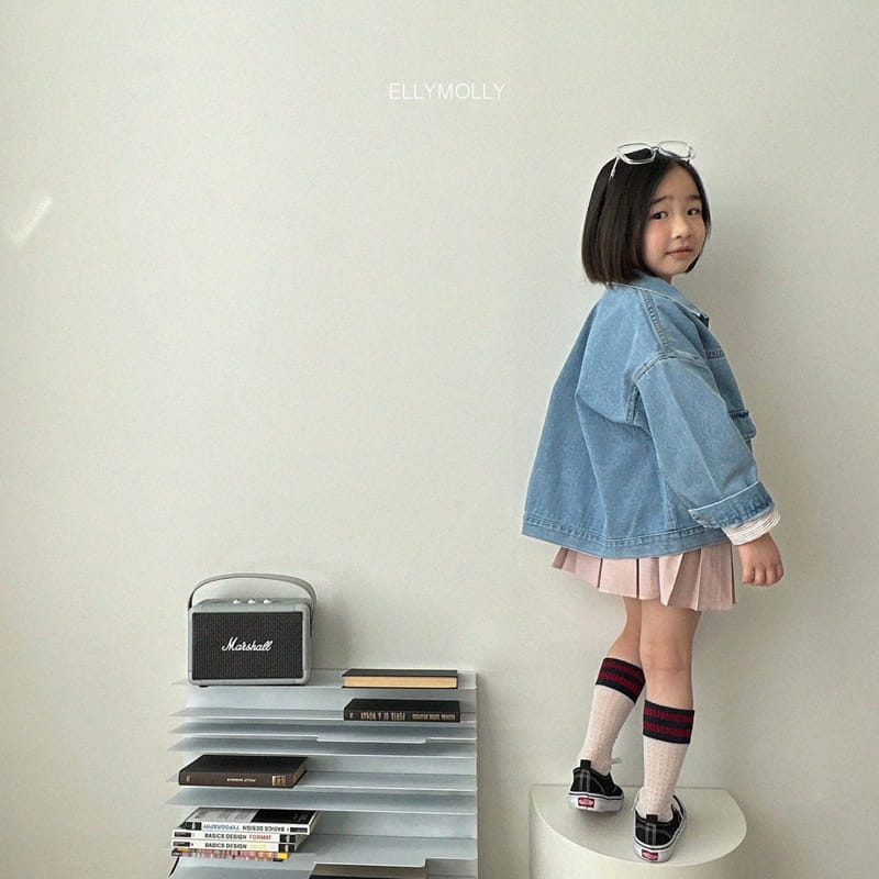 Ellymolly - Korean Children Fashion - #childofig - School Wrinkle Skirt - 5