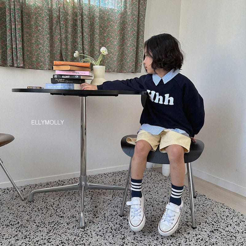 Ellymolly - Korean Children Fashion - #designkidswear - Ccamel Stripes Shirt