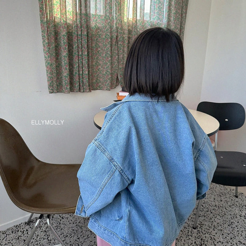 Ellymolly - Korean Children Fashion - #designkidswear - Gunbbang Denim Jacket - 12