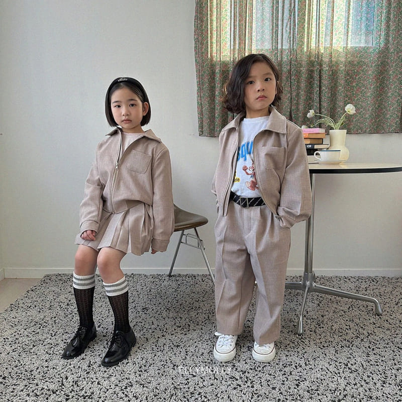 Ellymolly - Korean Children Fashion - #designkidswear - School Wrinkle Skirt - 7