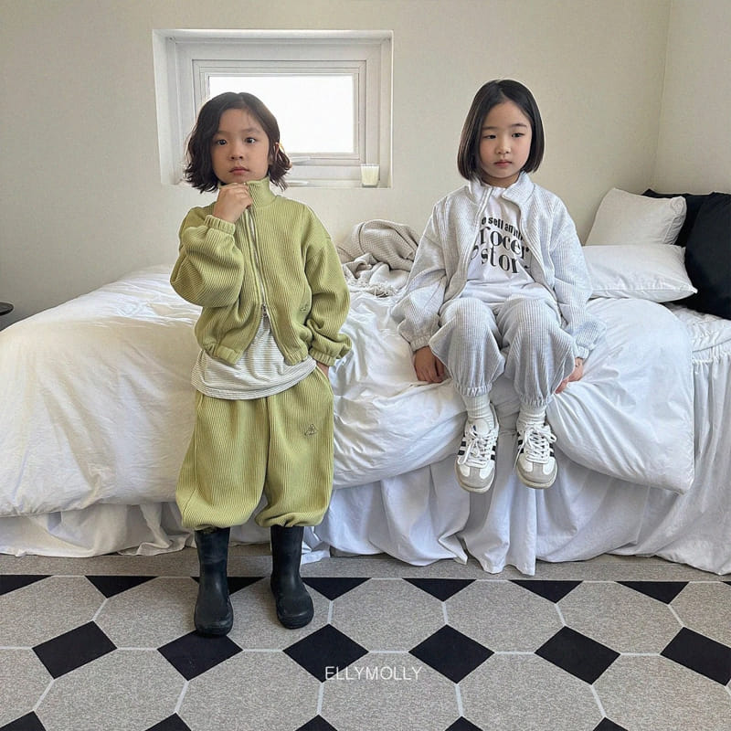 Ellymolly - Korean Children Fashion - #designkidswear - Waffle Elly Pants - 3