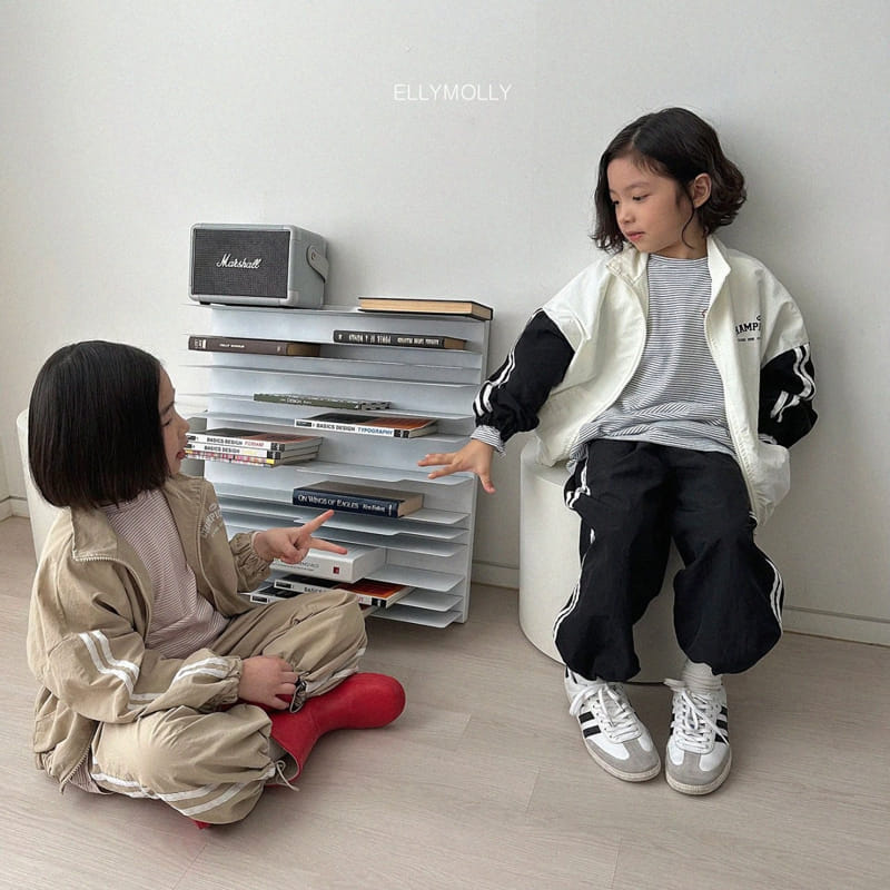 Ellymolly - Korean Children Fashion - #discoveringself - Elly Two Stripes Pants - 3