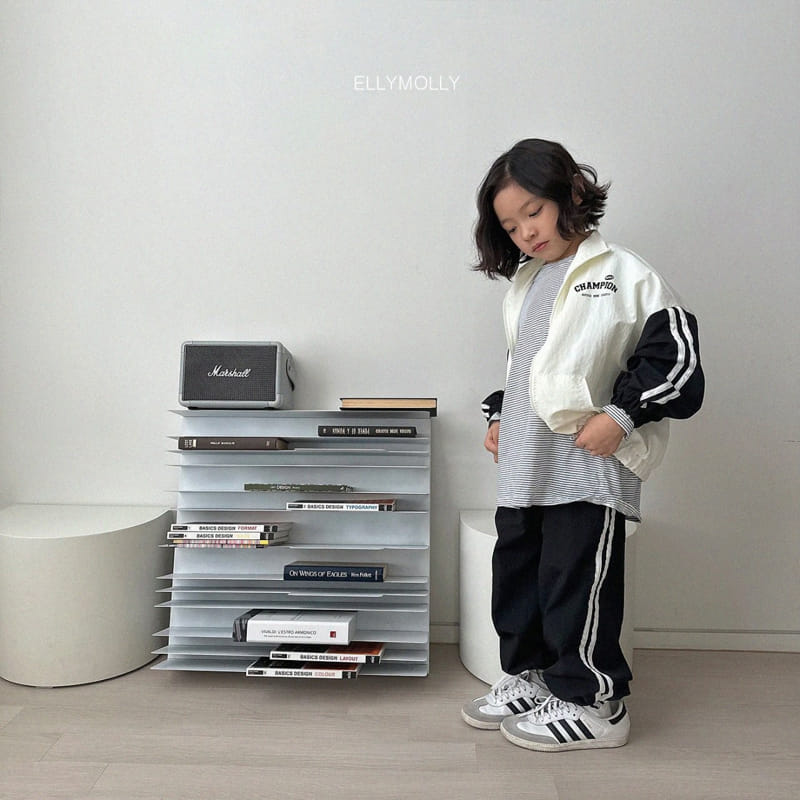 Ellymolly - Korean Children Fashion - #discoveringself - Elly Two Stripes Pants - 4