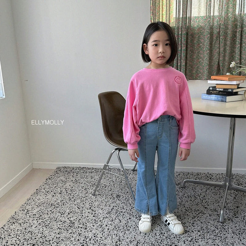 Ellymolly - Korean Children Fashion - #fashionkids - Crop Embroidery Sweatshirt - 4