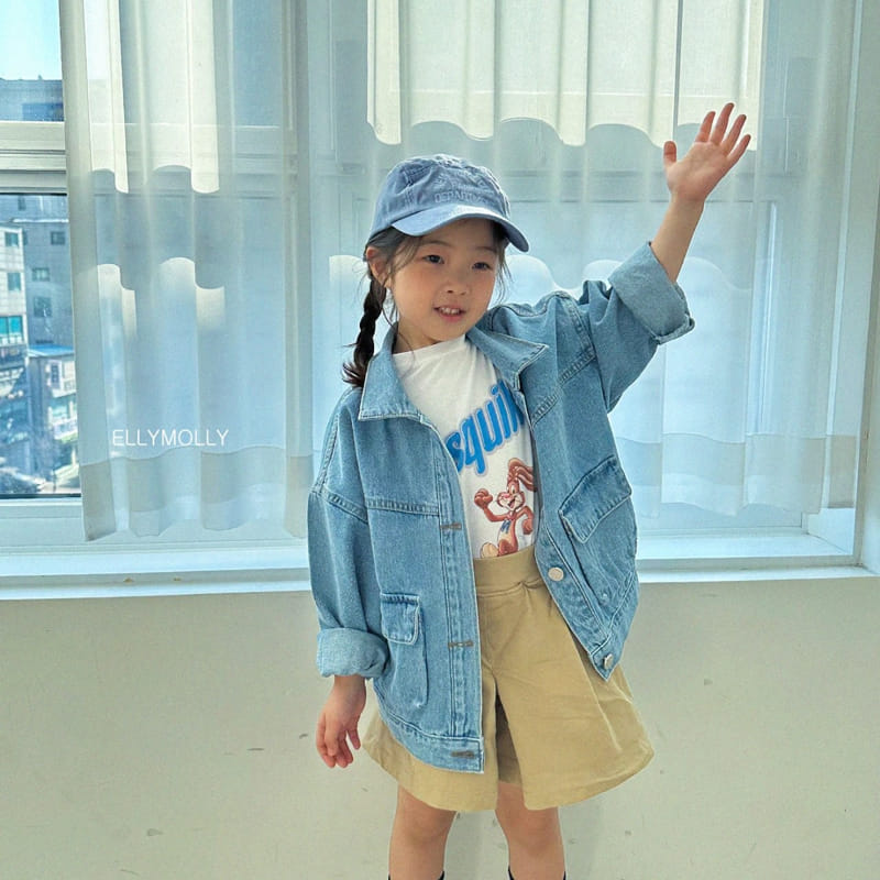 Ellymolly - Korean Children Fashion - #kidsshorts - Nesti Short Sleeves Tee