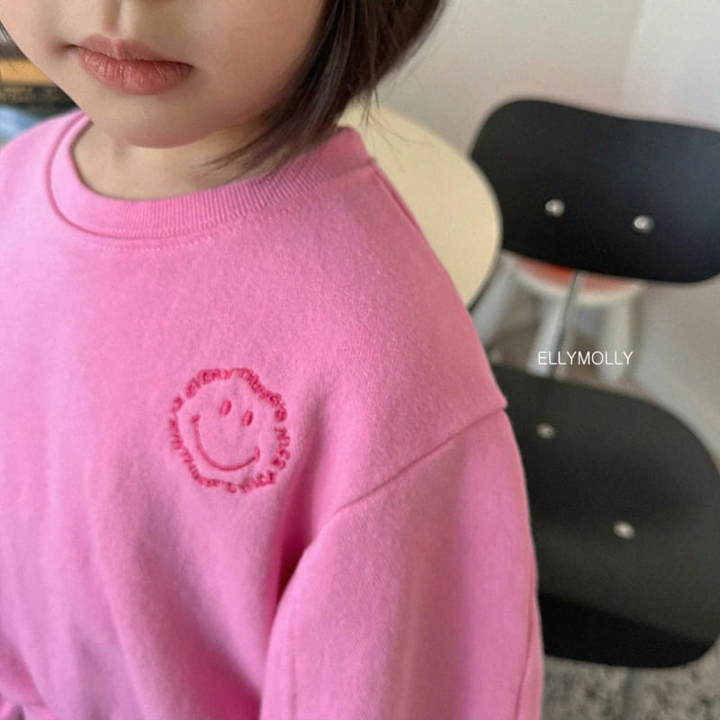 Ellymolly - Korean Children Fashion - #kidsstore - Crop Embroidery Sweatshirt - 5