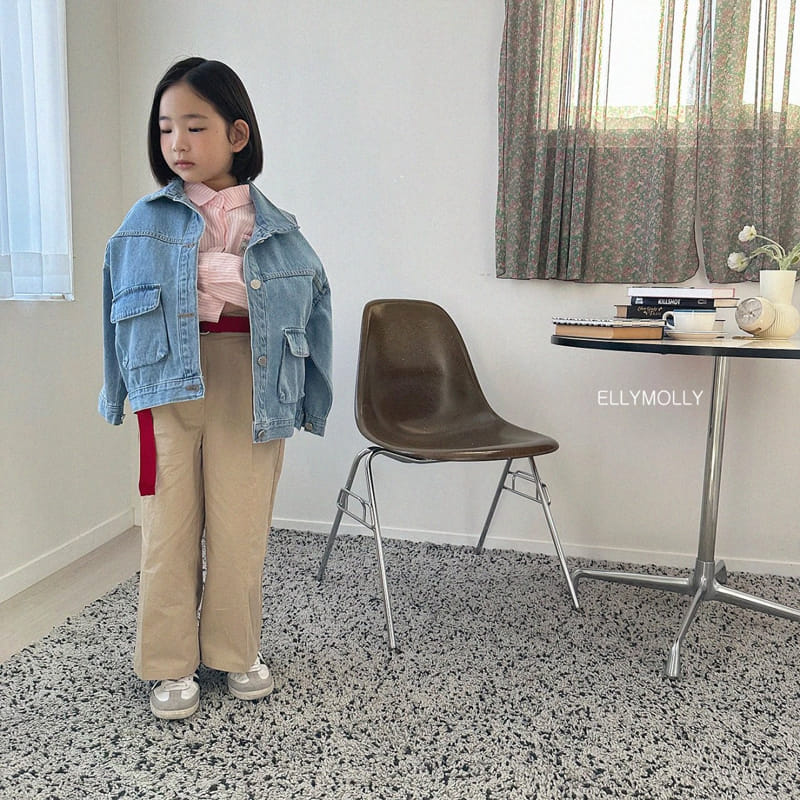 Ellymolly - Korean Children Fashion - #magicofchildhood - Gunbbang Denim Jacket - 6