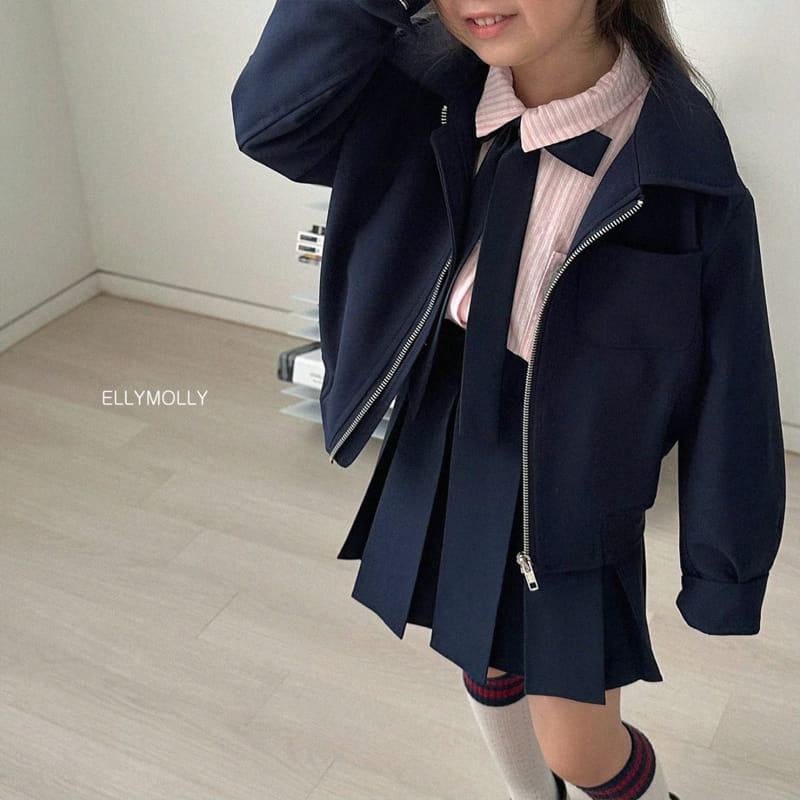 Ellymolly - Korean Children Fashion - #magicofchildhood - School Wrinkle Skirt