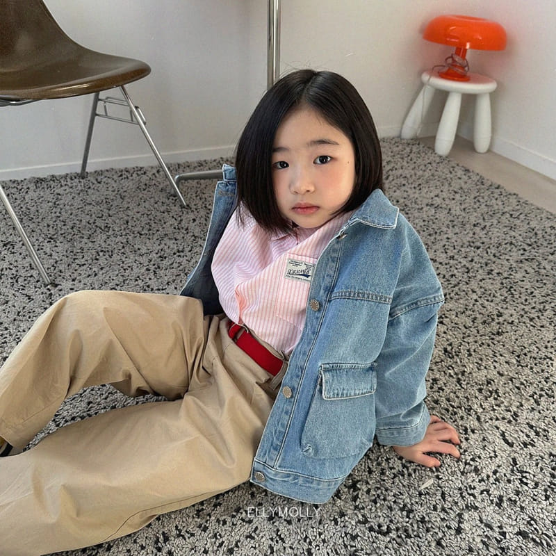 Ellymolly - Korean Children Fashion - #minifashionista - Ccamel Stripes Shirt - 10