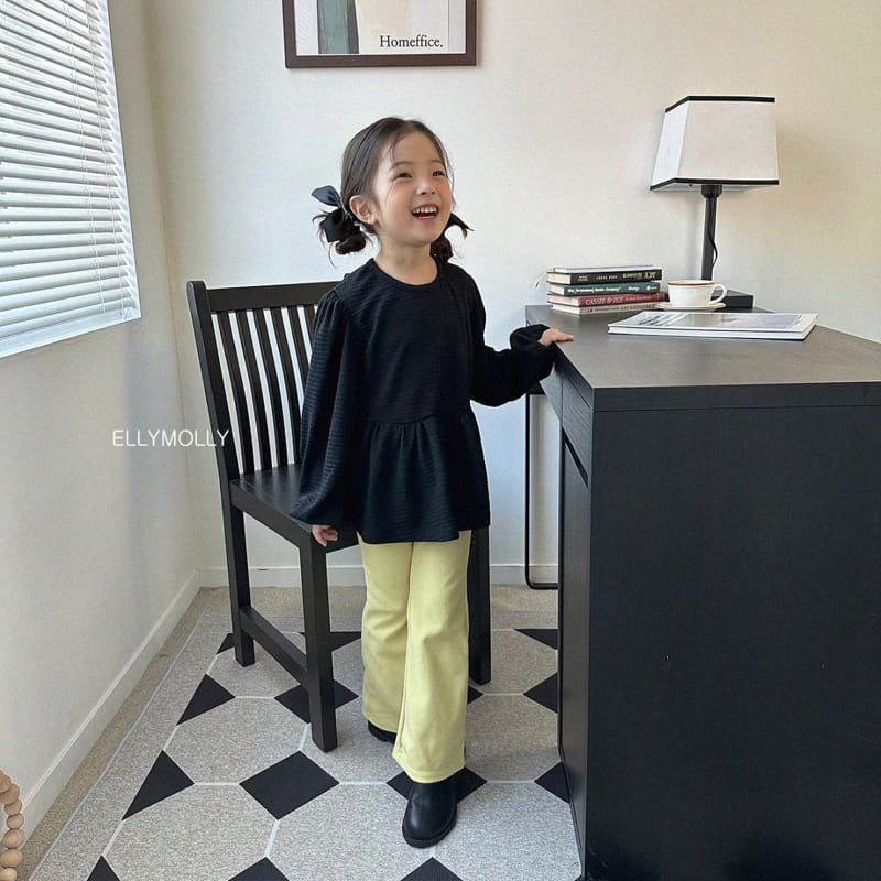 Ellymolly - Korean Children Fashion - #prettylittlegirls - Embo Shirring Blouse - 5