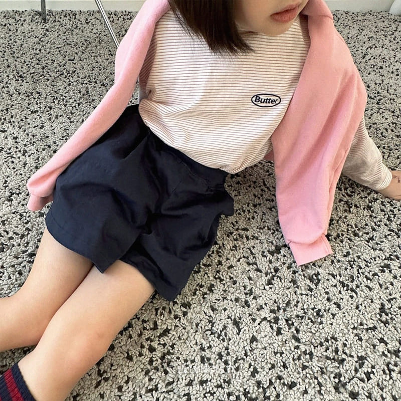 Ellymolly - Korean Children Fashion - #todddlerfashion - Butter Stripes Tee - 3