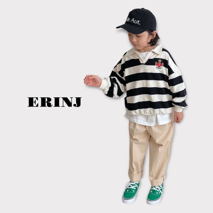 Erin J - Korean Children Fashion - #designkidswear - Collar Sweatshirt - 2