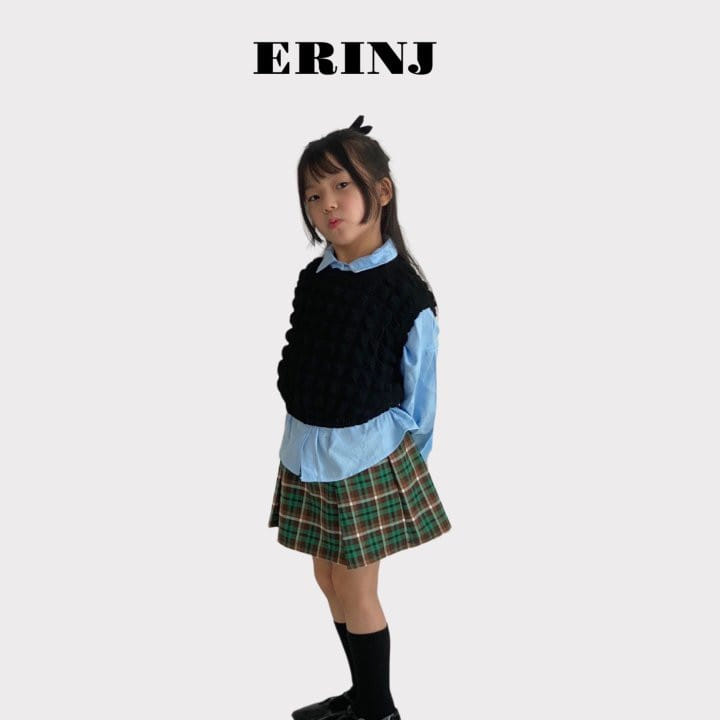 Erin J - Korean Children Fashion - #kidsshorts - Check Skirt - 2