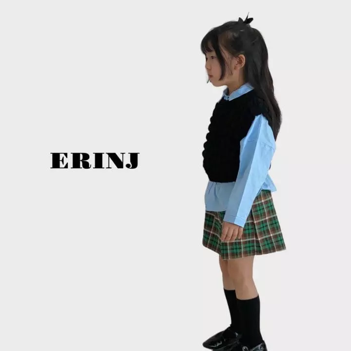 Erin J - Korean Children Fashion - #kidsstore - Check Skirt - 3