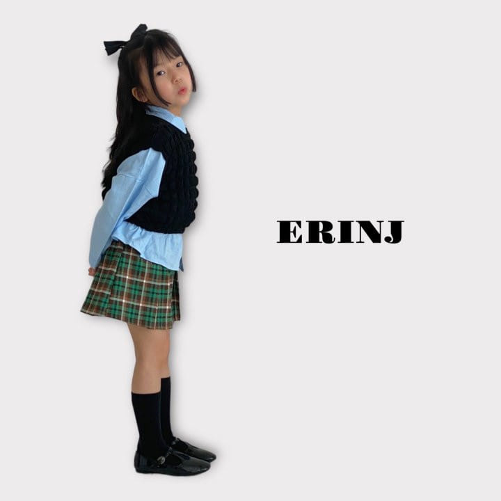 Erin J - Korean Children Fashion - #kidsstore - Check Skirt - 4