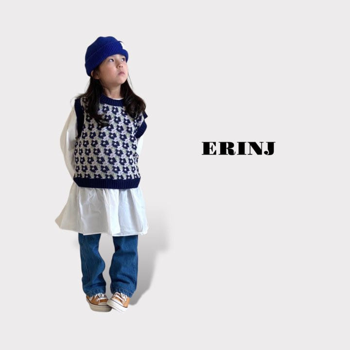 Erin J - Korean Children Fashion - #magicofchildhood - Flower Knit Vest - 8