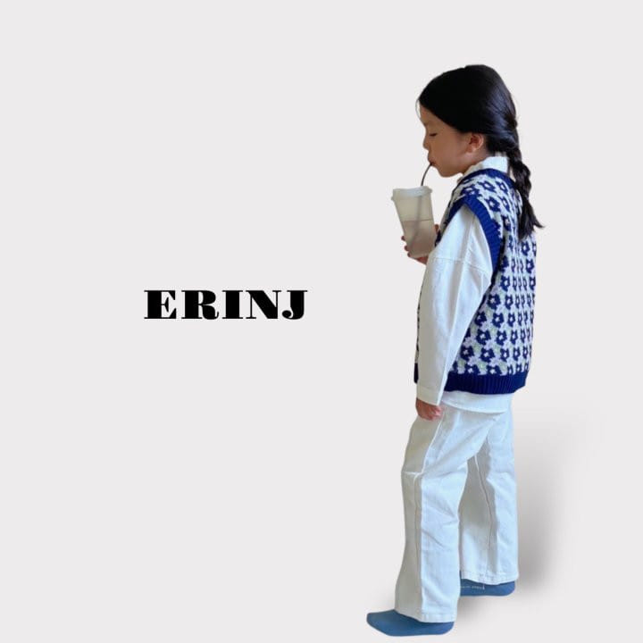 Erin J - Korean Children Fashion - #minifashionista - Flower Knit Vest - 9