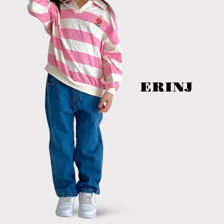 Erin J - Korean Children Fashion - #prettylittlegirls - Collar Sweatshirt - 12