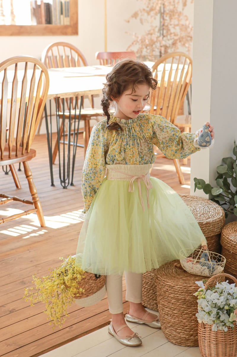 Flo - Korean Children Fashion - #Kfashion4kids - Piona Mesh Set-up - 2