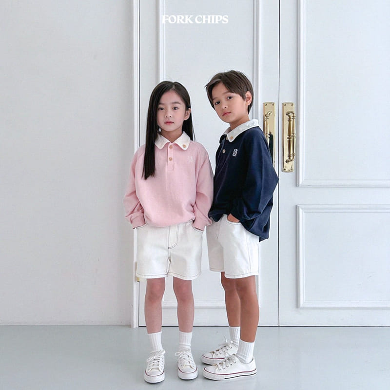 Fork Chips - Korean Children Fashion - #kidsshorts - Hake Collar Sweatshirt - 12