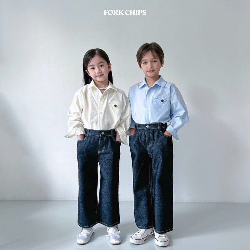 Fork Chips - Korean Children Fashion - #kidsstore - Martin Jeans