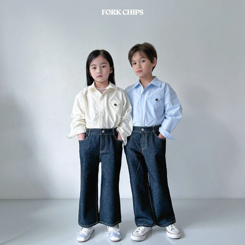 Fork Chips - Korean Children Fashion - #kidzfashiontrend - Martin Jeans - 2