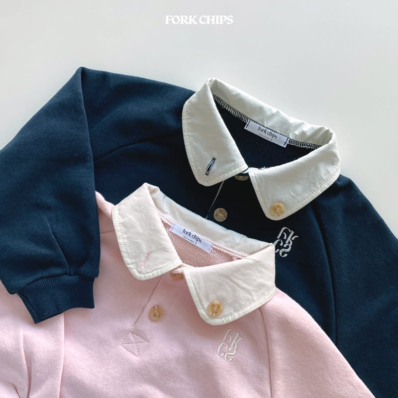 Fork Chips - Korean Children Fashion - #prettylittlegirls - Hake Collar Sweatshirt - 3