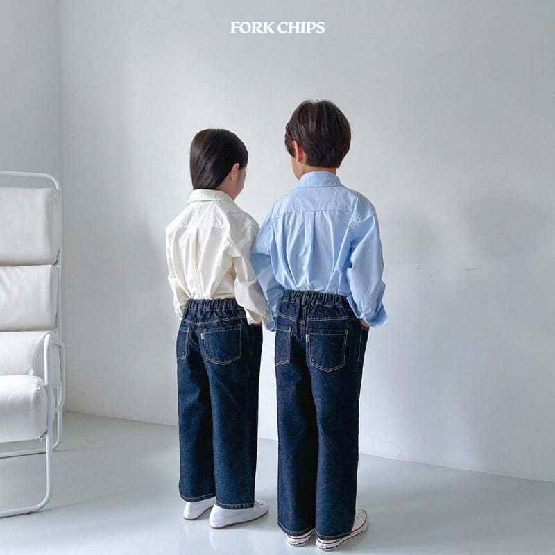 Fork Chips - Korean Children Fashion - #todddlerfashion - Martin Jeans - 8