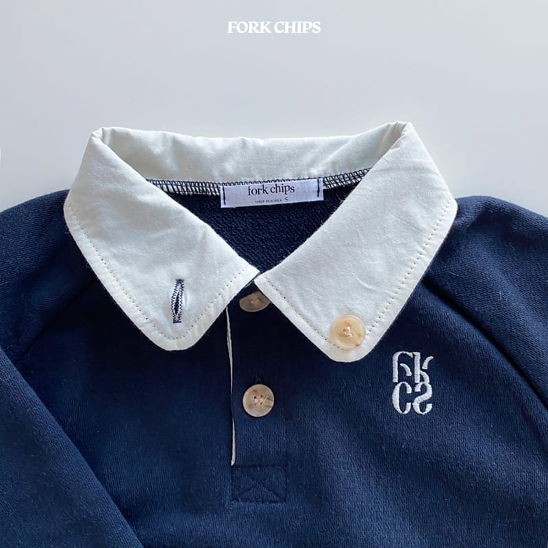 Fork Chips - Korean Children Fashion - #toddlerclothing - Hake Collar Sweatshirt - 5