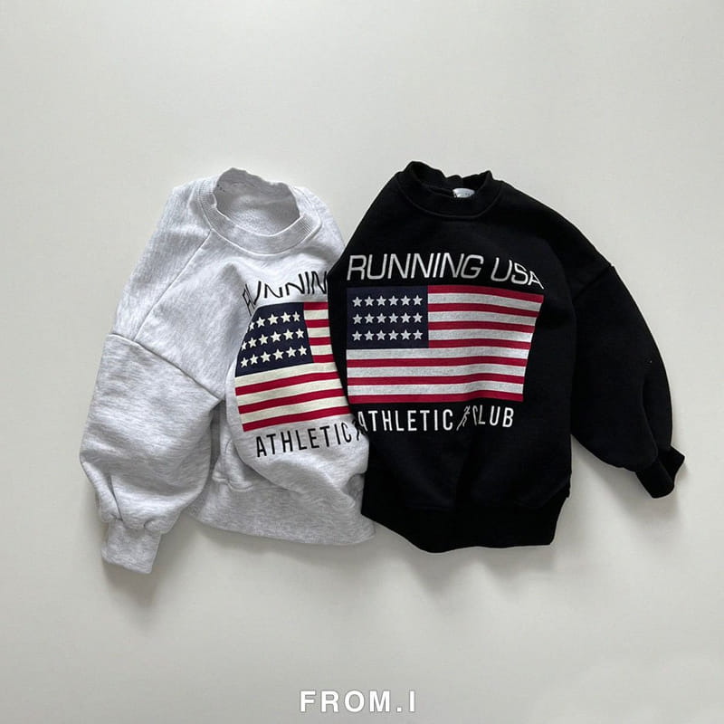 From I - Korean Children Fashion - #discoveringself - Running USA Sweatshirt - 12