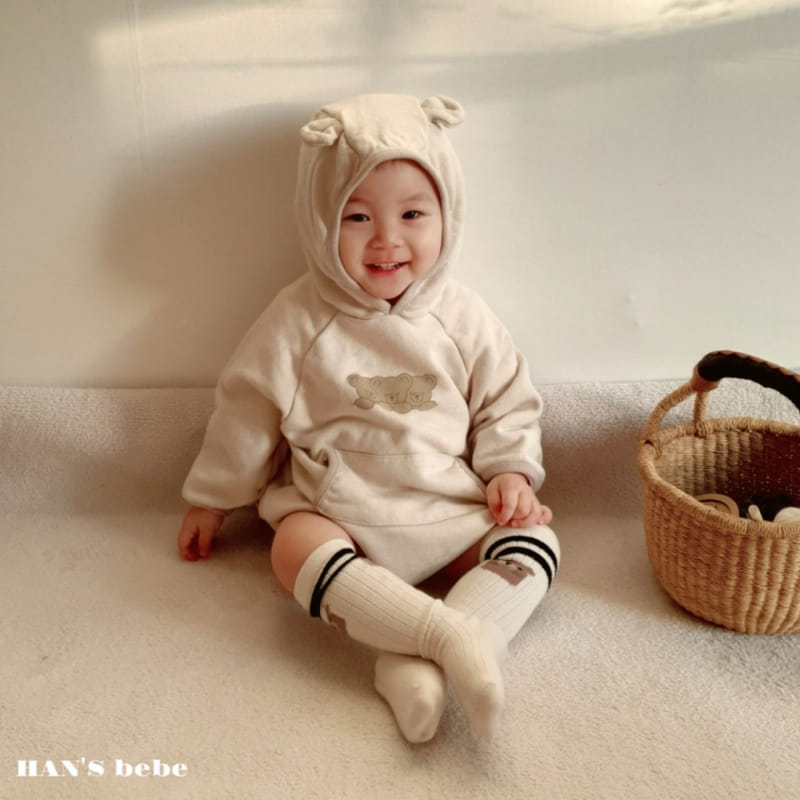 Han's - Korean Baby Fashion - #babyfashion - Bebe Pocket Raglan Bodysuit - 5