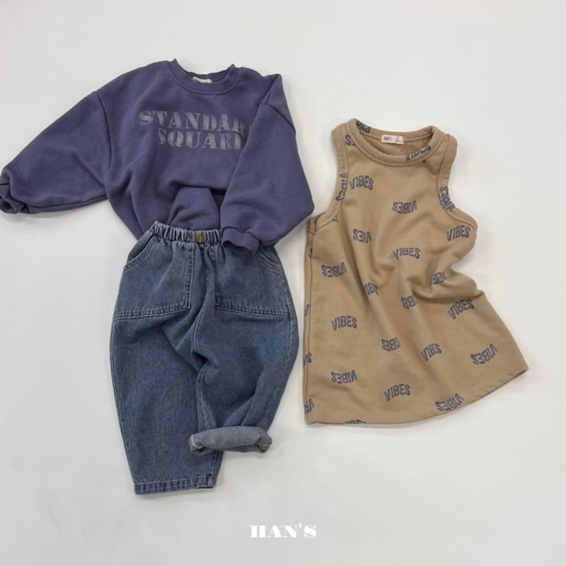 Han's - Korean Children Fashion - #Kfashion4kids - Pocket Square Jeans - 3