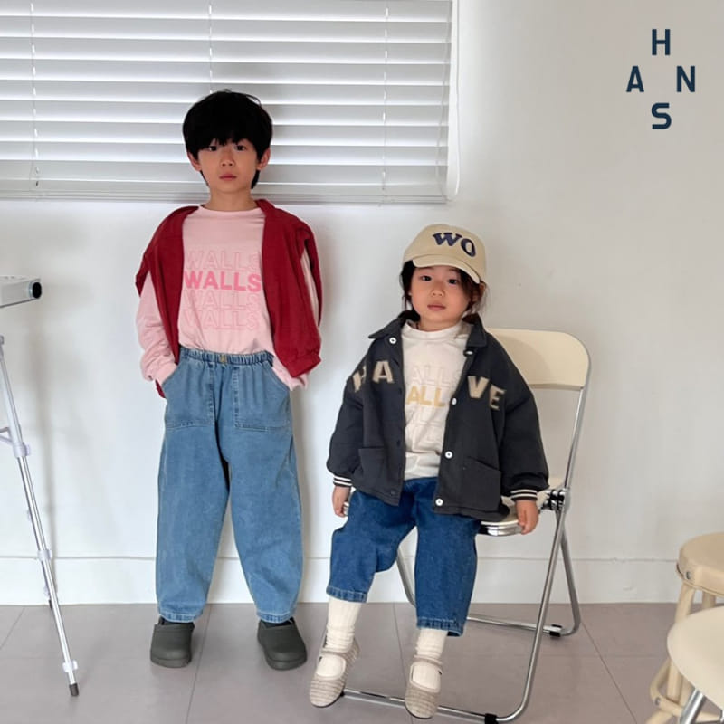 Han's - Korean Children Fashion - #Kfashion4kids - Pocket Square Jeans - 4