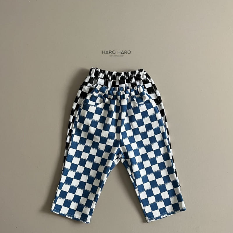 Haro Haro - Korean Children Fashion - #childofig - Bans Check Pants - 2