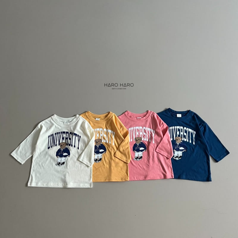 Haro Haro - Korean Children Fashion - #discoveringself - Univwersity Tee Kid - 3