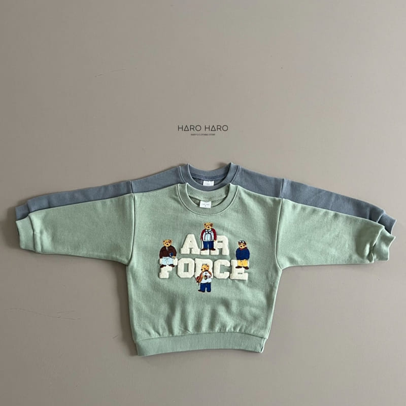 Haro Haro - Korean Children Fashion - #kidzfashiontrend - Air Force Sweatshirt