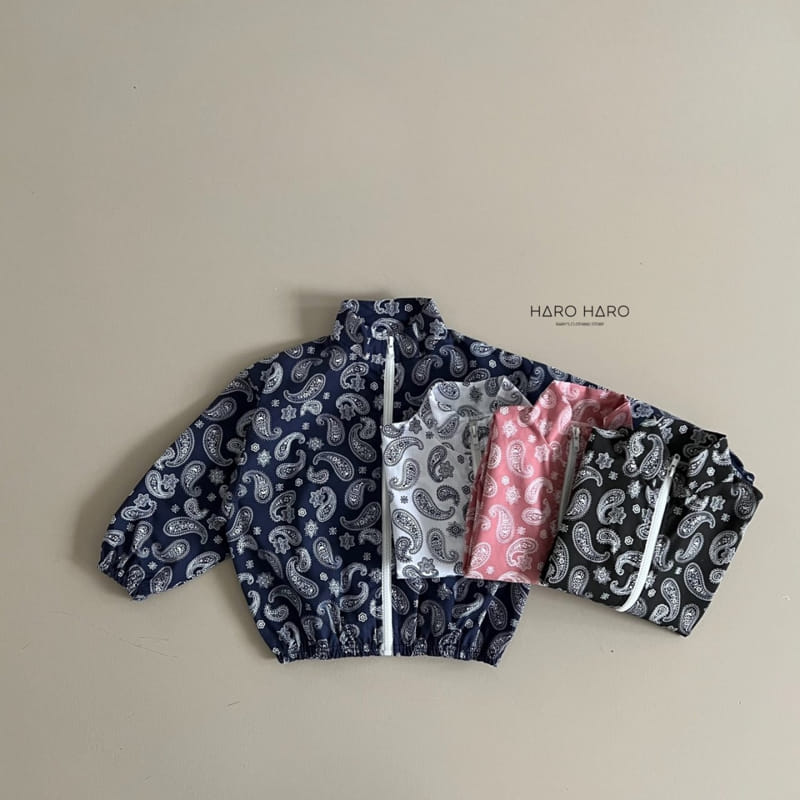 Haro Haro - Korean Children Fashion - #littlefashionista - Paisely Windbreaker - 9