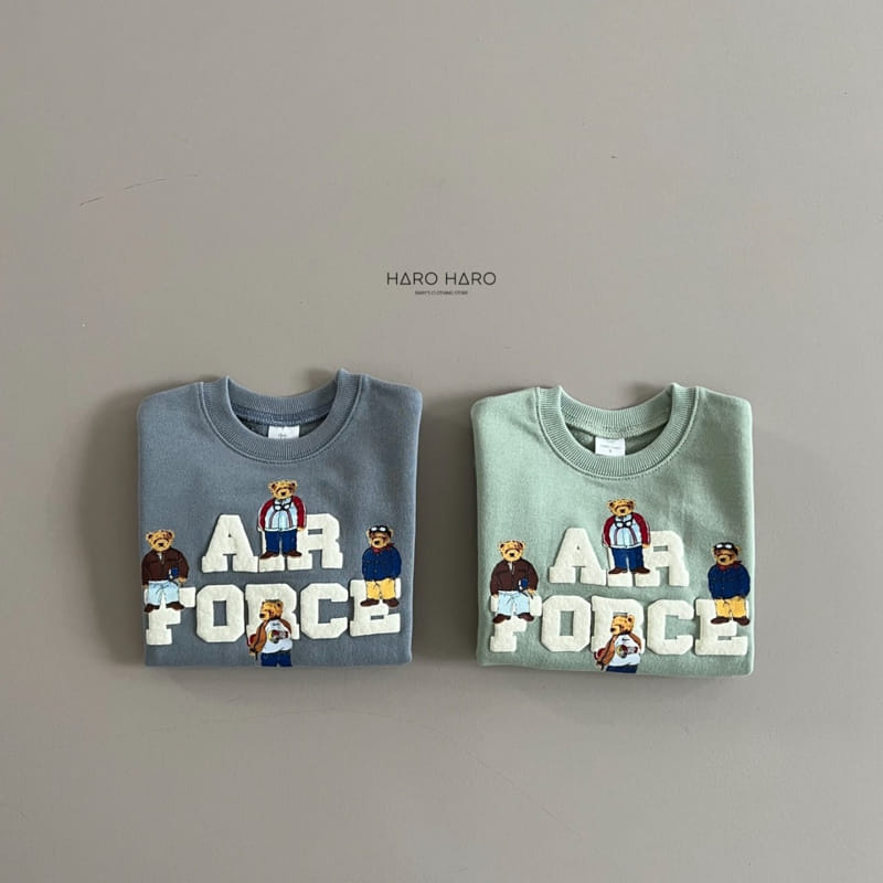 Haro Haro - Korean Children Fashion - #littlefashionista - Air Force Sweatshirt - 3