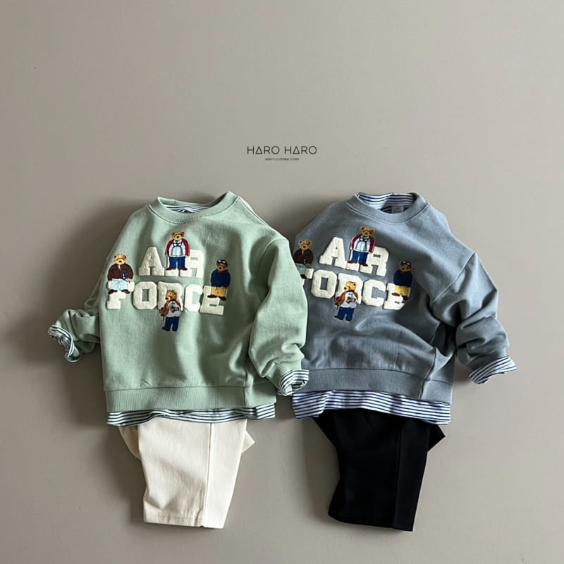 Haro Haro - Korean Children Fashion - #todddlerfashion - Air Force Sweatshirt - 7