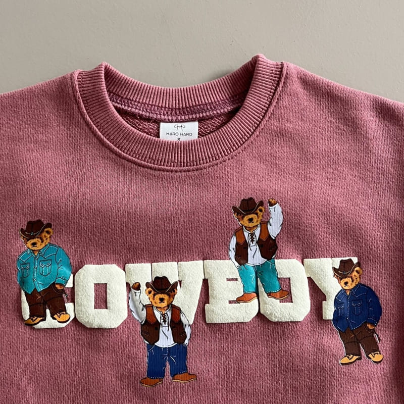 Haro Haro - Korean Children Fashion - #todddlerfashion - Cow Boy Sweatshirt - 6