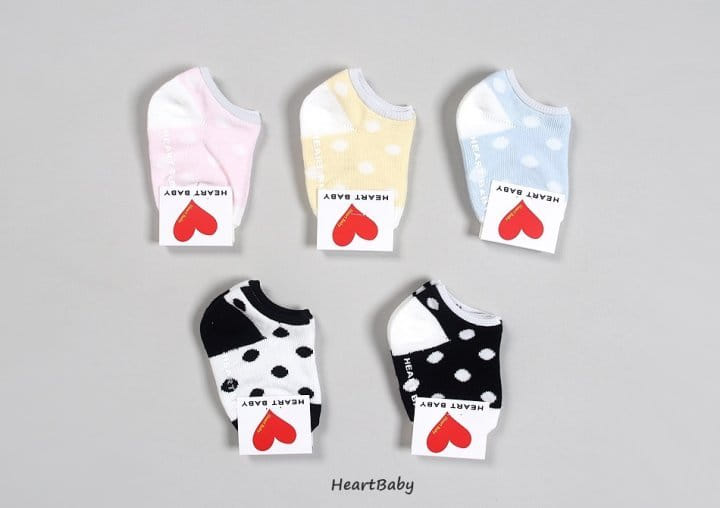 Heart Baby - Korean Children Fashion - #designkidswear - Dot Socks